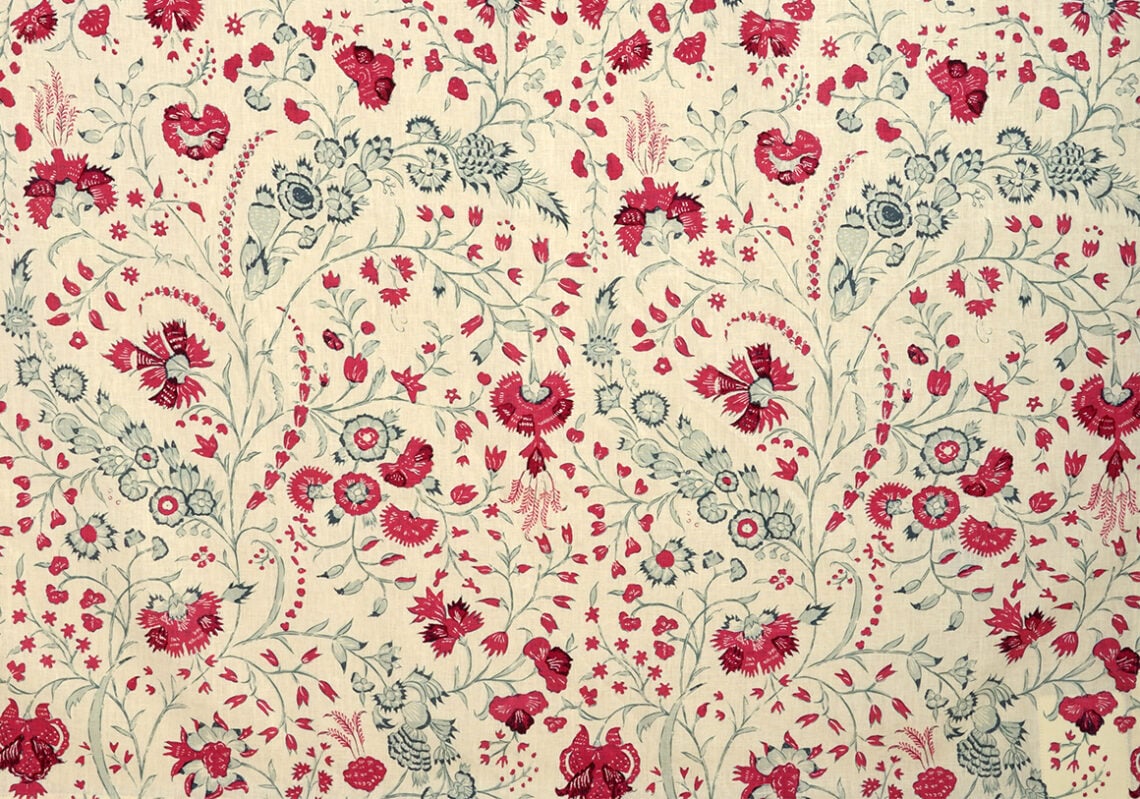 Dianthus Chintz - Original - Ivory Linen - Soane Britain