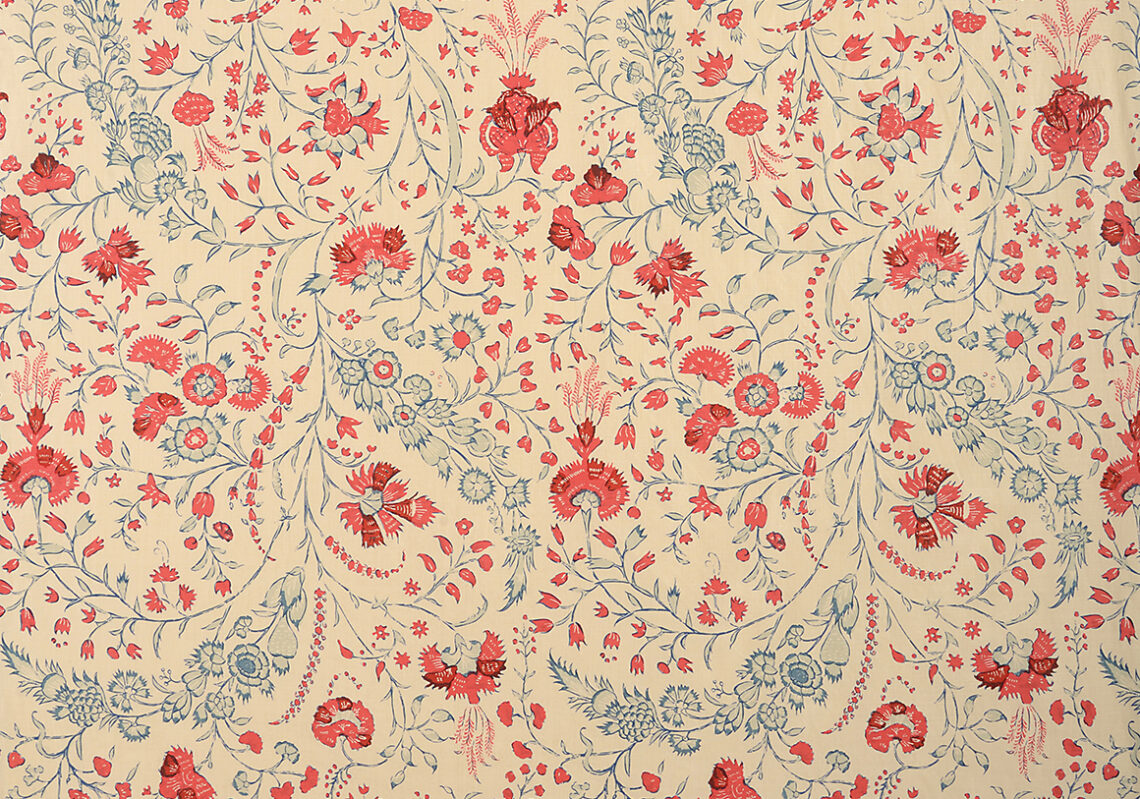 Dianthus Chintz - Imari - Stone Linen - Soane Britain