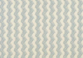 Scrolling Fern Silhouette Wallpaper - Azure - Soane Britain